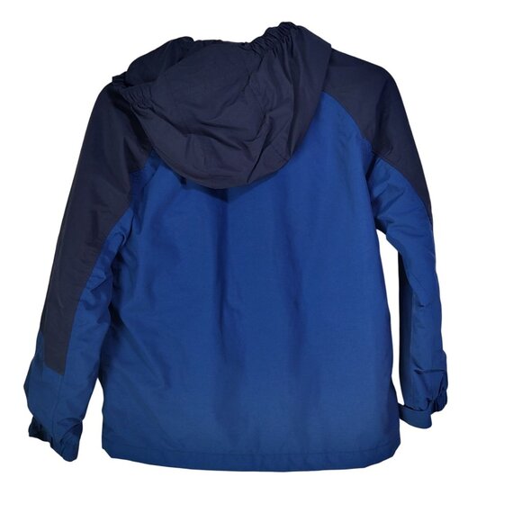 Lands' End Boys Squall Jacket  Size Medium 10-12 Blue *NO LINER - Picture 2 of 16